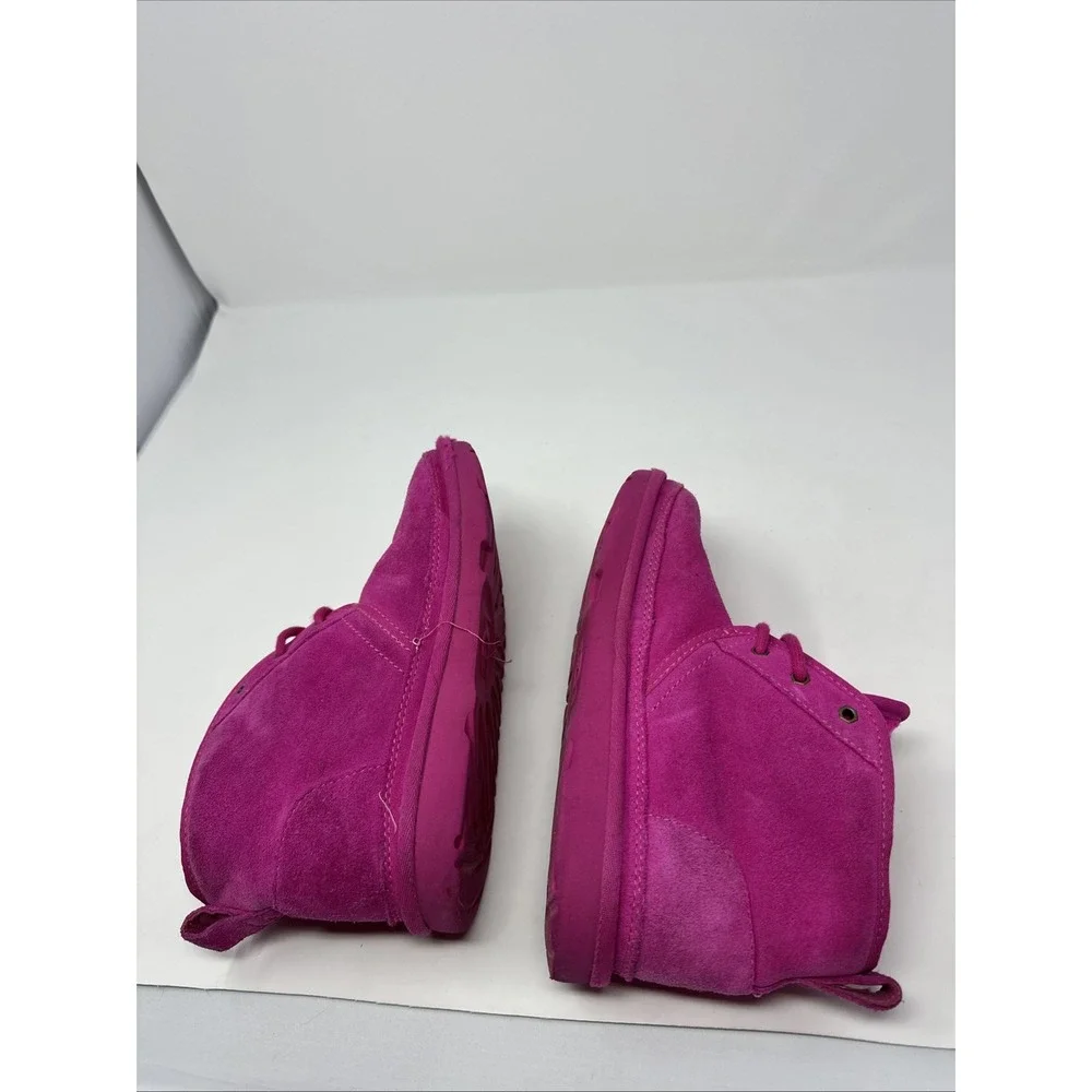 UGG Girl's Neumel Chukka Boots Rock Rose sz 4 Lace-up Bootie Waterproof 1017320k